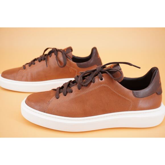 Good Man Brown Legend London Low Top Sneakers Size 9 New $275 White Sole Lace - Picture 3 of 12